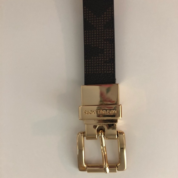 MICHAEL KORS  logo skinny belt